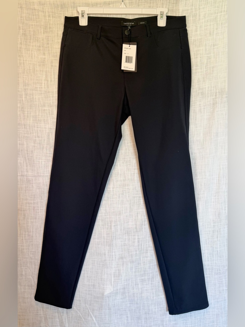 Lafayette 148 New York Mercer Slim Stretch Ankle Pants Ink (Navy) NWT Size 10 - Picture 2 of 13